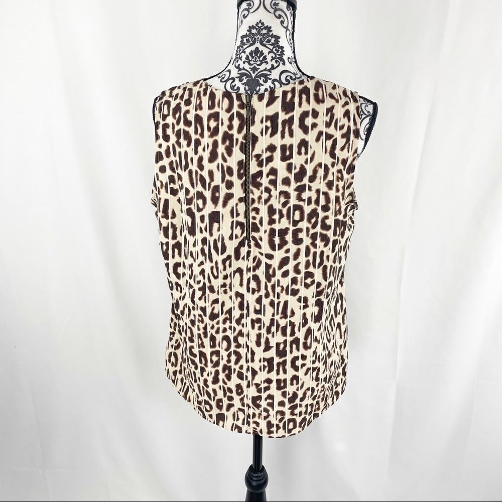 Cabi Ginger Leopard Print Shell Keyhole Tank Top - image 5